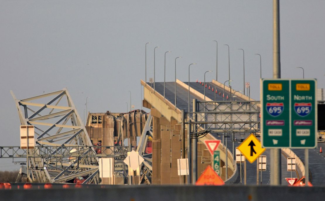 The Key Bridge is a key artery for traffic along I-695, otherwise known as the Baltimore Beltway.