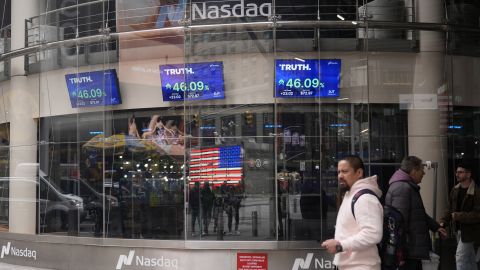Trump Media, which runs the social media platform Truth Social, took the place of Digital World's place on the Nasdaq stock exchange in March.