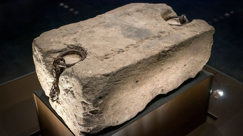 Man charged after kilt-wearing attacker smashes case holding Scotland’s Stone of Destiny