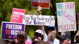 FILE - Abortion rights supporters gather outside the Capitol in Phoenix on April 17, 2024.