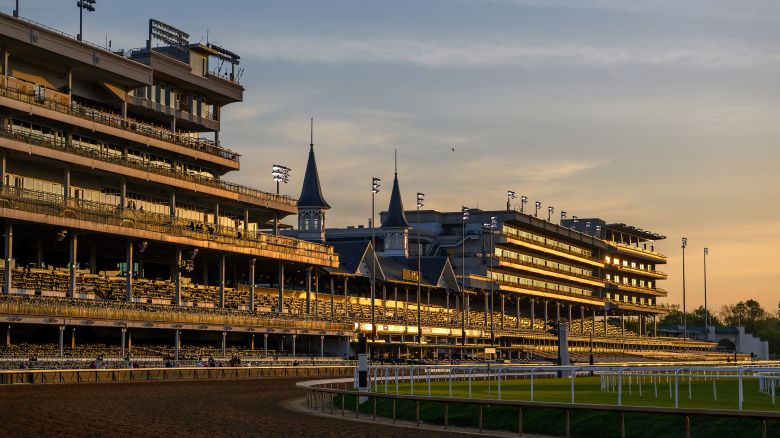 April 29, 2024, Louisville, Ky, USA: Scenes from the backside and trackside as things ramp up for the 150th Kentucky Derby Week at Churchill Downs in Louisville, Kentucky on April 29, 2024. photo by Carlos J. Calo/Eclipse Sportswire/CSM(Credit Image: Â© Sgs/Cal Sport Media) (Cal Sport Media via AP Images)