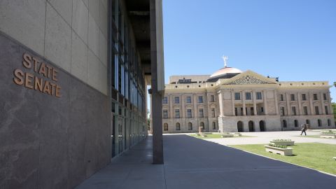 The Arizona Senate building at the state Capitol is seen in Phoenix on April 11, 2024.