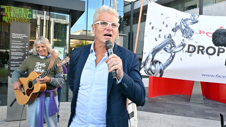 Whistleblower David McBride arrives at the Supreme Court of the Australian Capital Territory in Canberra, Tuesday, May 14, 2024.