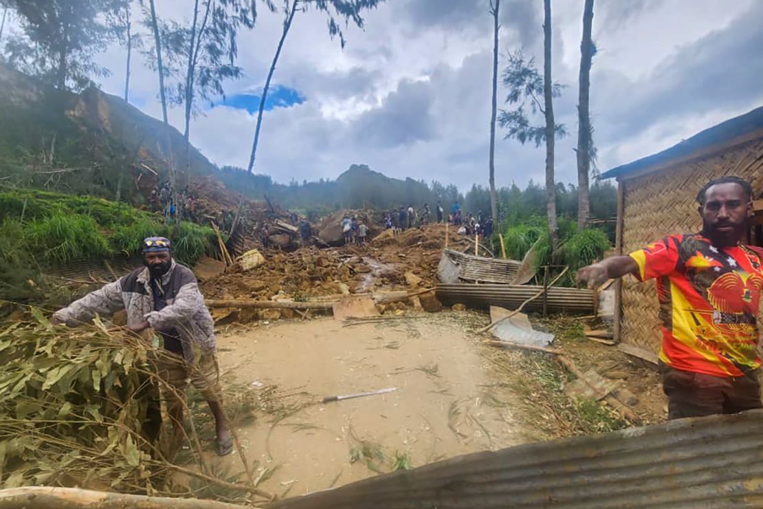 More than 670 people are feared dead following the landslide.