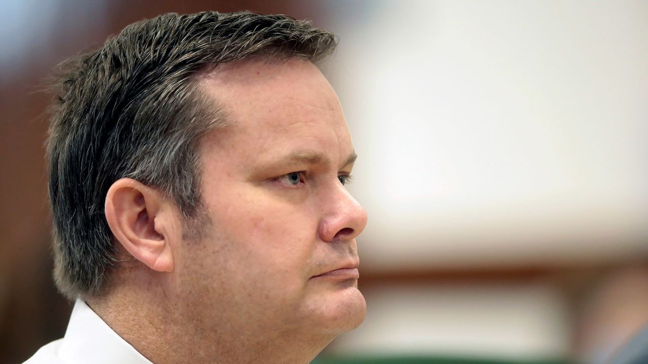 In this file photo, Chad Daybell sits during a court hearing in St. Anthony, Idaho on August 4, 2020. Daybell is accused of killing his wife and his new girlfriend’s two youngest children.