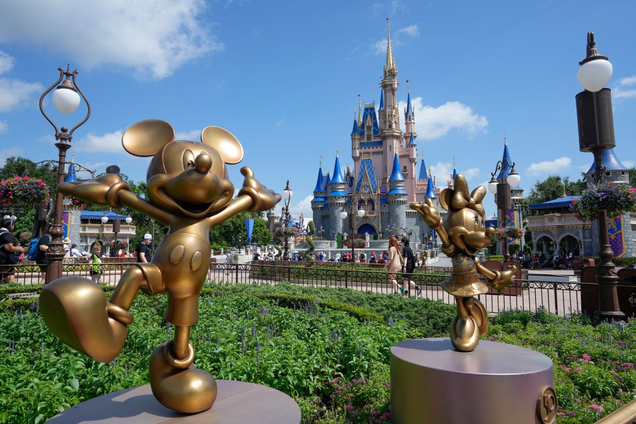 The Cinderella Castle is seen at Walt Disney World in Lake Buena Vista, Florida, on July 14, 2023.