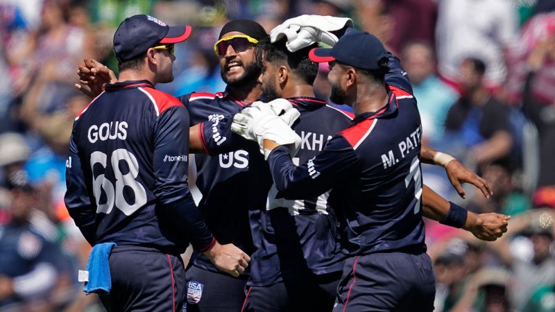 US cricket team causes upset by defeating Pakistan in T20 World Cup