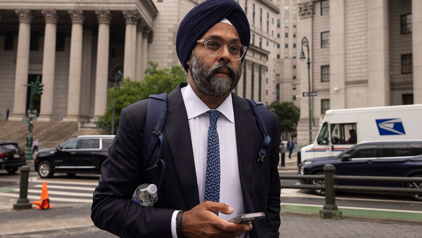Former New Jersey Attorney General Gurbir Grewal leaves federal court in New York City on June 6, 2024.