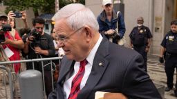 Sen. Robert Menendez, D-N.J., leaves Manhattan federal court, Thursday, June. 6, 2024, in New York. (AP Photo/Yuki Iwamura)