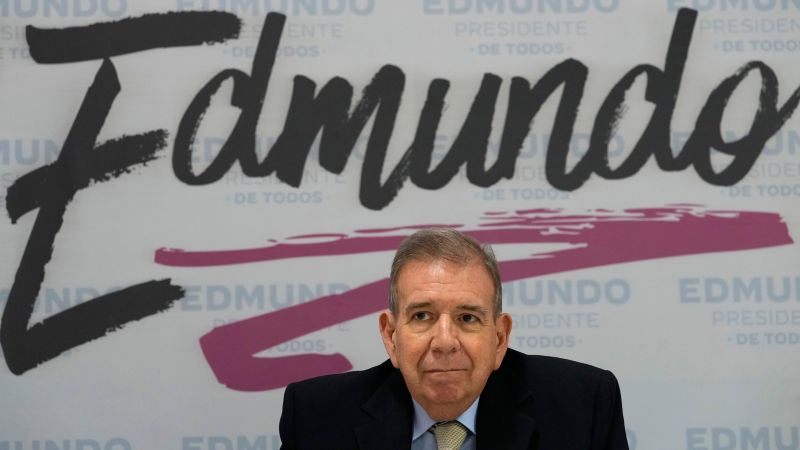 Edmundo Gonzalez: Venezuela opposition presidential candidate wanted for arrest for ‘crimes associated with terrorism’