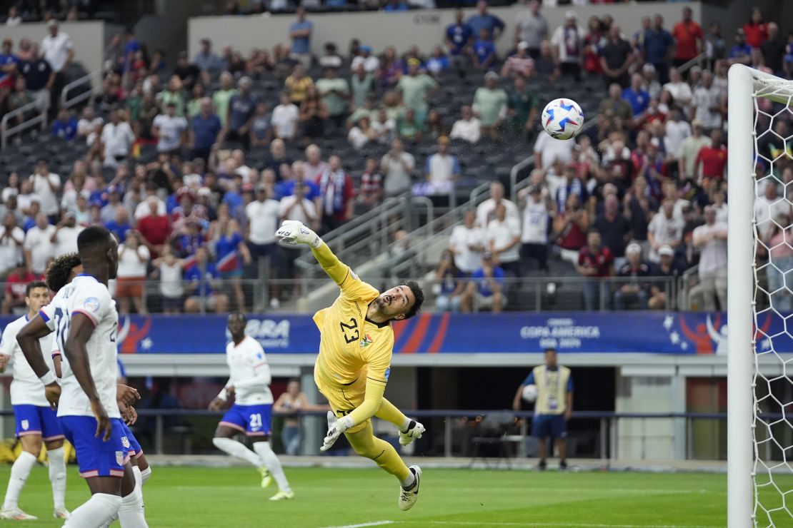 Pulisic's effort curled over Bolivia's goalkeeper Guillermo Viscarra's outstretched arm.