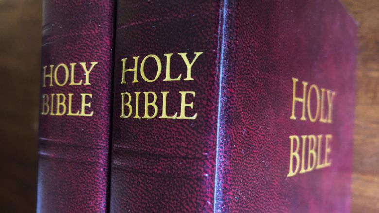 In this 2019 file photo, Bibles are displayed in Miami, Florida.