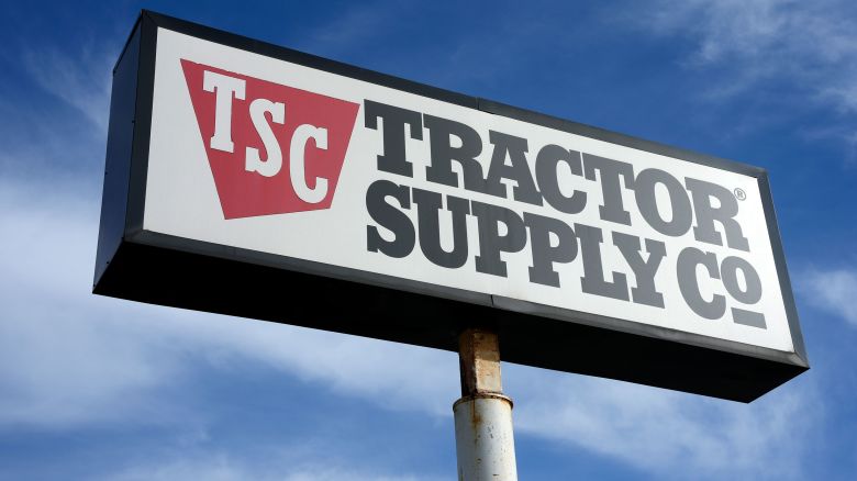 A Tractor Supply Company sign is pictured in Pittsburgh, Feb. 2, 2023.