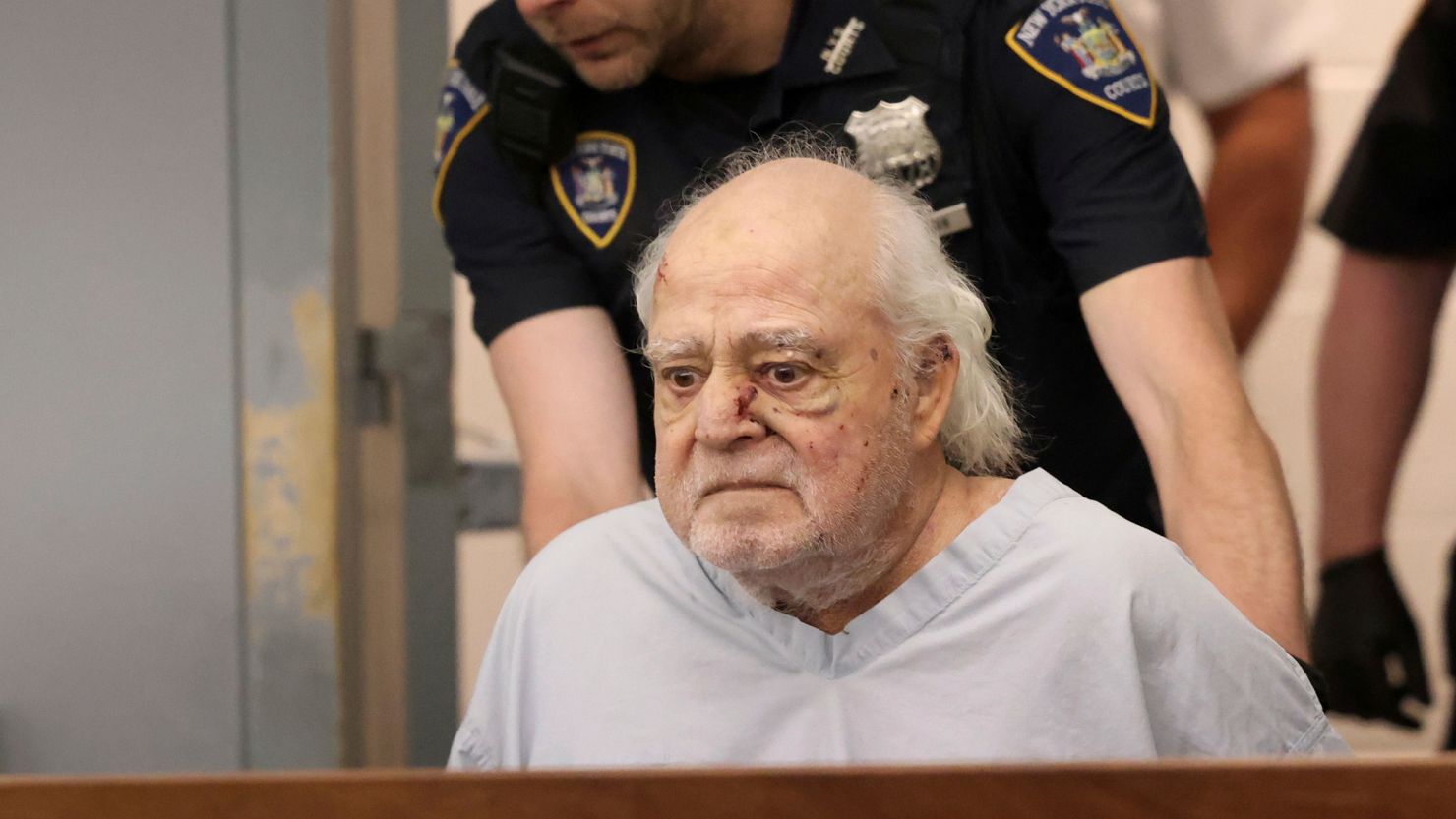 Defendant Steven Schwally appears at his arraignment Monday in Central Islip, New York.