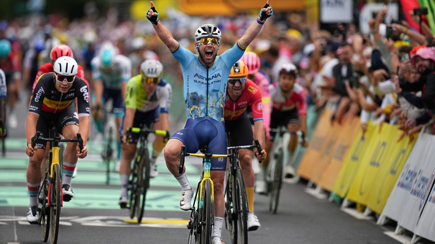 Mark Cavendish made history with his 35th Tour de France stage win.