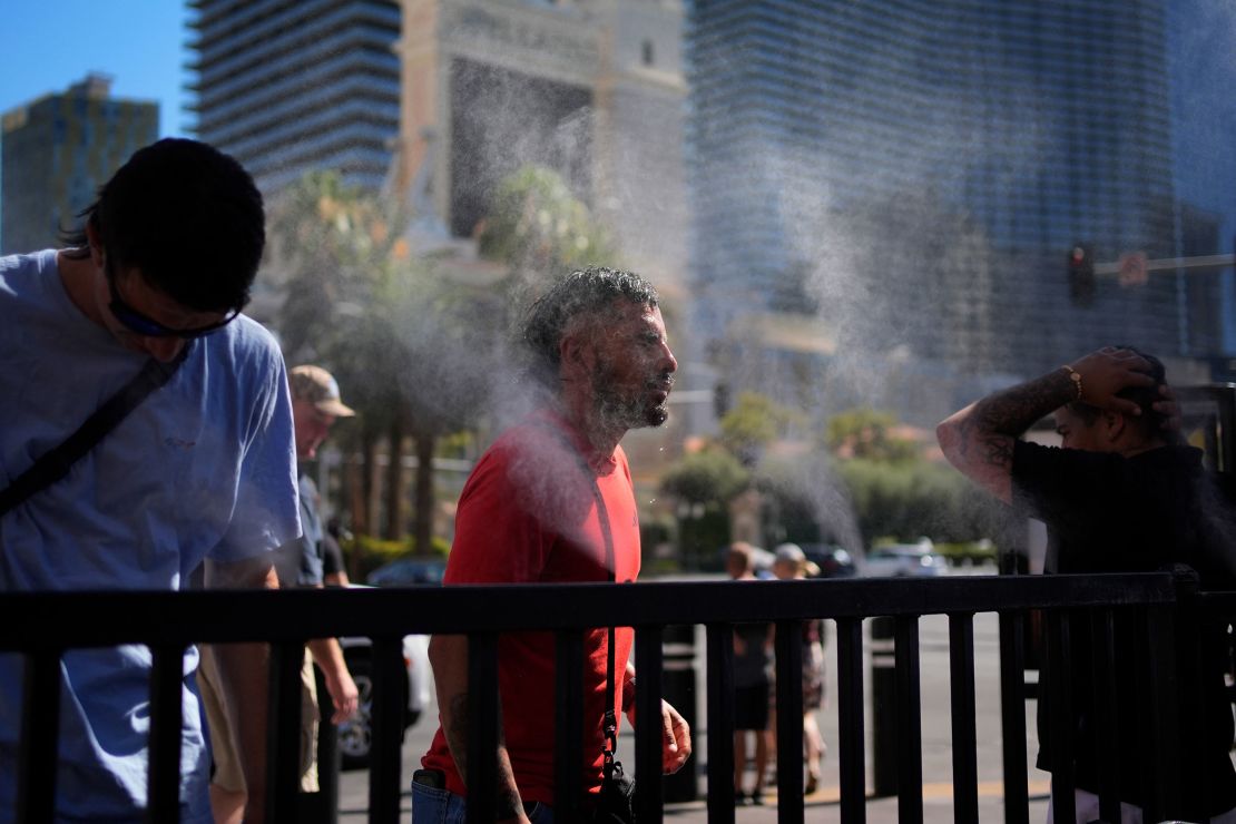 Las Vegas hit an all-time high temperature record on Sunday, with 120 degrees.