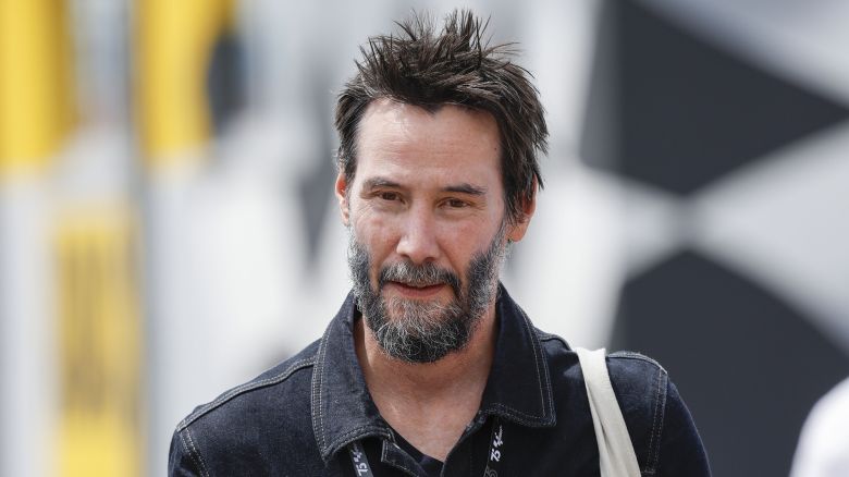 Hermsdorf: Moto GP Sachsenring 2024 on July, 6, 2024, (Photo by Juergen Tap) Keanu Reeves visiting the Moto GP at the Sachsenring Photo by: HZ/picture-alliance/dpa/AP Images
