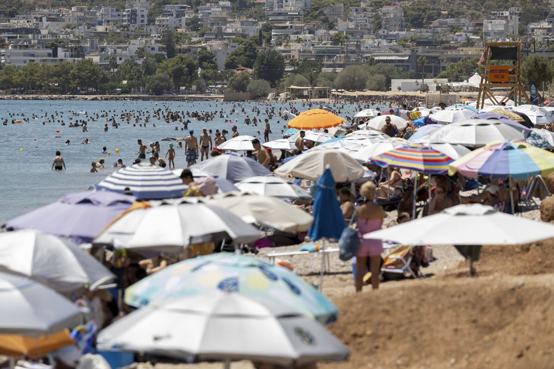 Many Athenians head to the nearby coast to keep cool during summer.