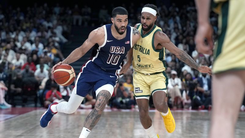 USA Basketball Men’s National Team survives Australia fightback in Olympic warmup contest | CNN