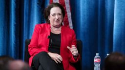 Justice Elena Kagan sits on a panel at the 2024 Ninth Circuit Judicial Conference, Thursday July 25, 2024.