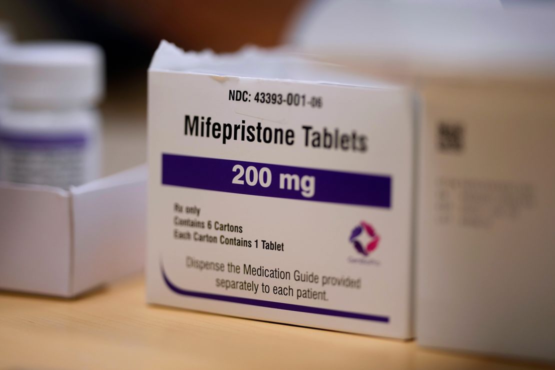 Mifepristone tablets are seen in a Planned Parenthood clinic in Ames, Iowa on Thursday, July 18, 2024.