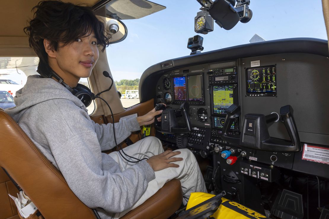 Ethan Guo poses for a photo in Geneva, Switzerland, in August.