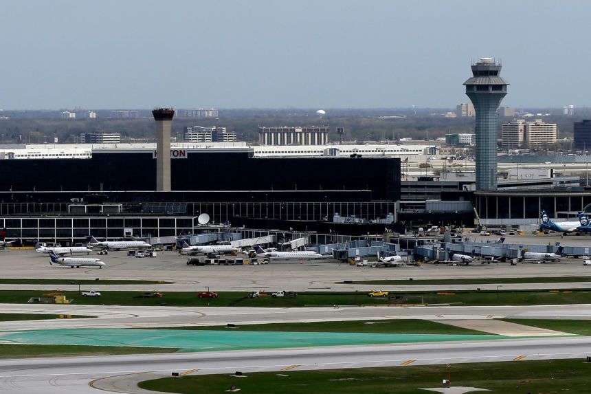 O'Hare International Airport in Chicago, is seen on April 22, 2019.