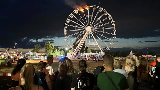 More than 20 injured after Ferris wheel catches fire at music festival in Germany