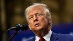 Republican presidential nominee former President Donald Trump speaks at a campaign event at Precision Components Group, Monday, August 19, 2024, in York, Pa. (AP Photo/Julia Nikhinson)