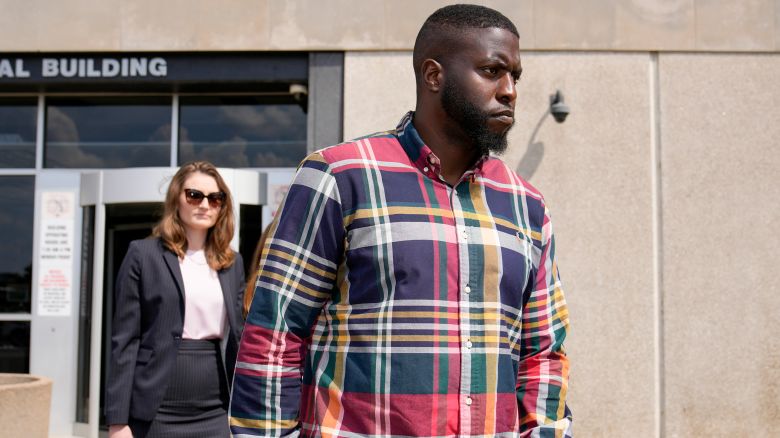 Emmitt Martin III, a former Memphis Police Department officer, leaves federal court after pleading guilty to civil rights violations in the 2023 fatal beating of Tyre Nichols, Friday, Aug. 23, 2024, in Memphis, Tenn.