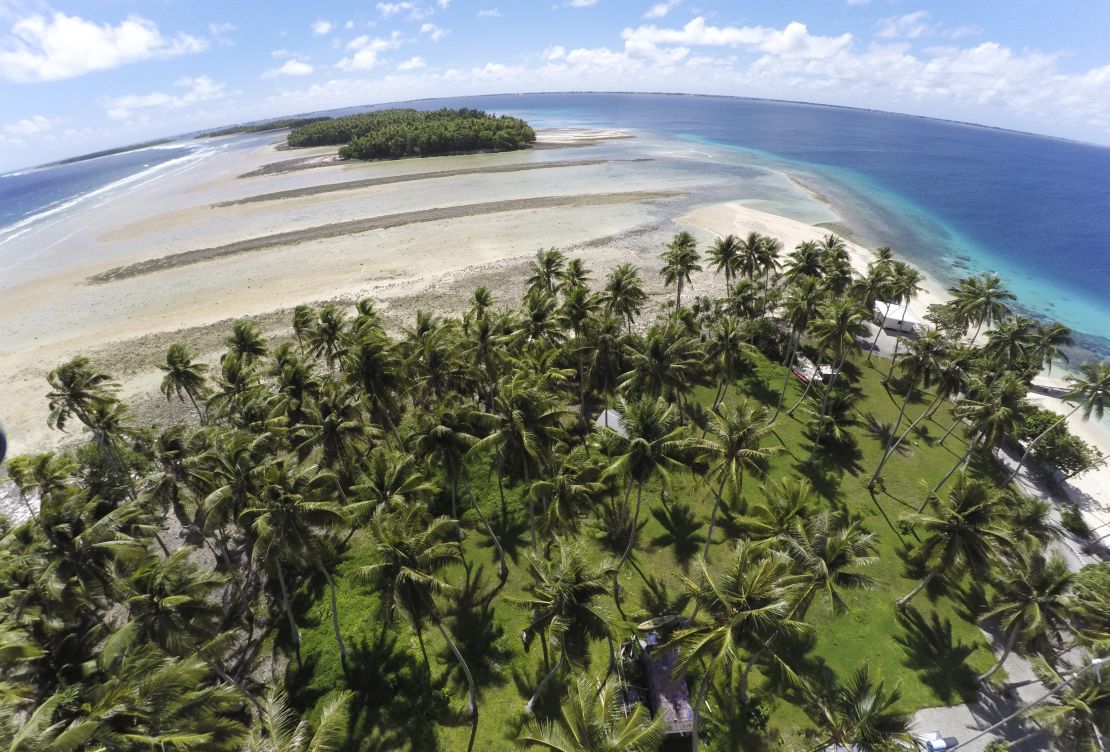 Rising sea levels are threatening the space available to play soccer in the Marshall Islands.