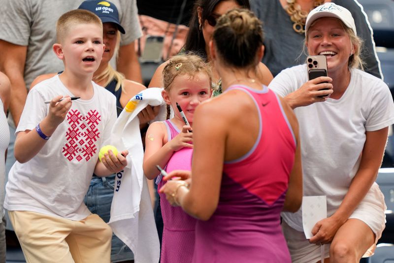 Aryna Sabalenka Meets Her ‘mini Me’ At US Open | CNN