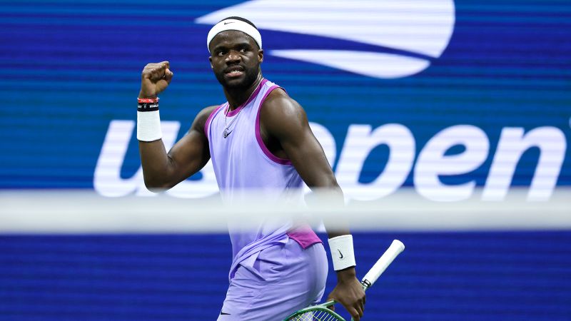 Frances Tiafoe will face Taylor Fritz in the US Open semifinals, guaranteeing that an American will reach the final