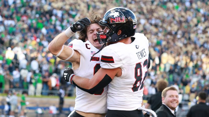 Northern Illinois shocks No. 5 Notre Dame in the “biggest upset” in school history