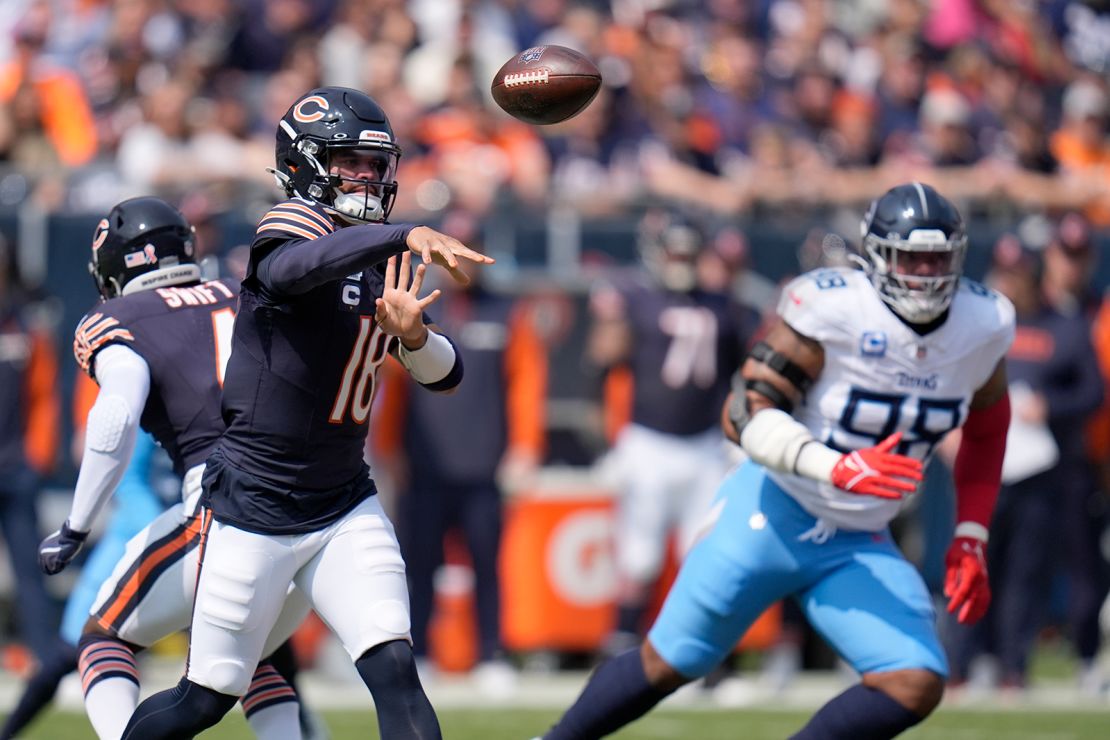 Williams struggled in the Bears' Week 1 win over the Tennessee Titans.