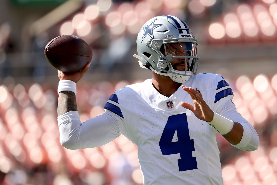 Prescott became the highest-paid player in NFL history after signing a new contract with the Cowboys hours before their Week 1 game against the Browns.