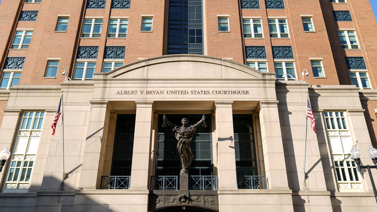 The U.S. District Court for the Eastern District of Virginia is seen Monday, Sept. 9, 2024, in Alexandria, Va.