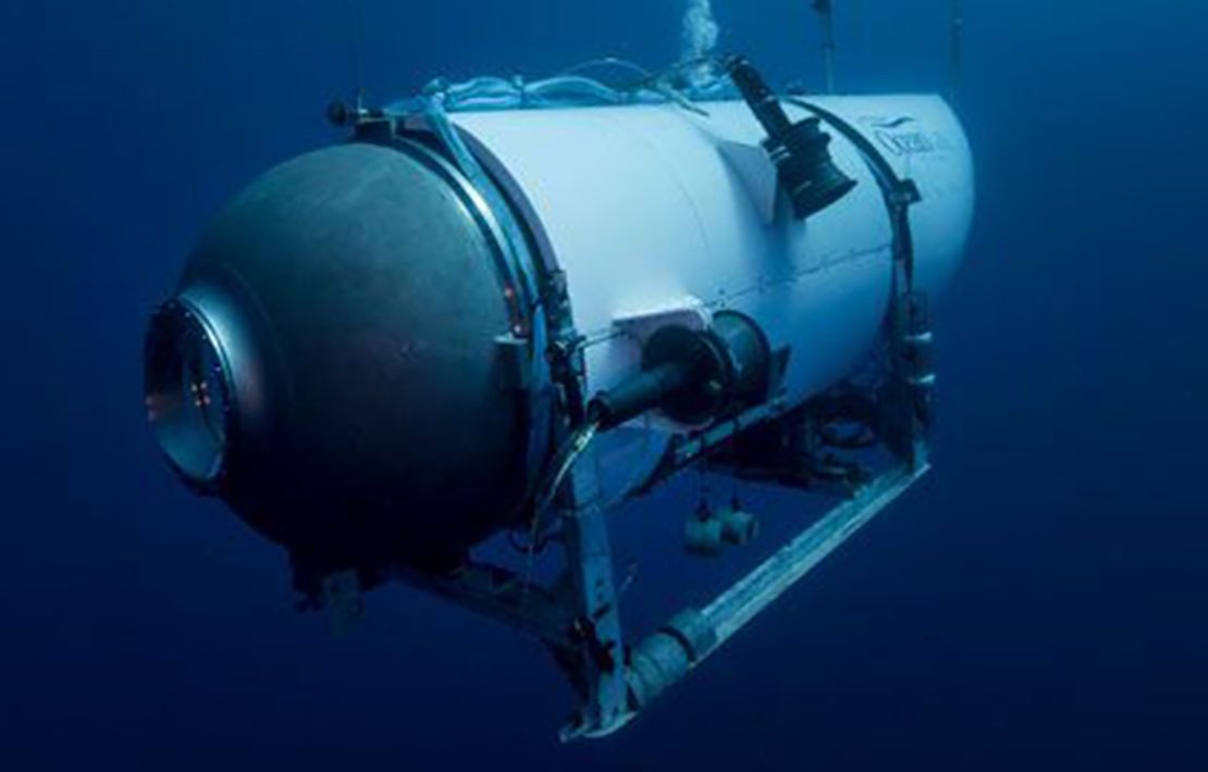 This undated image provided by OceanGate Expeditions in June 2021 shows the company's Titan submersible.