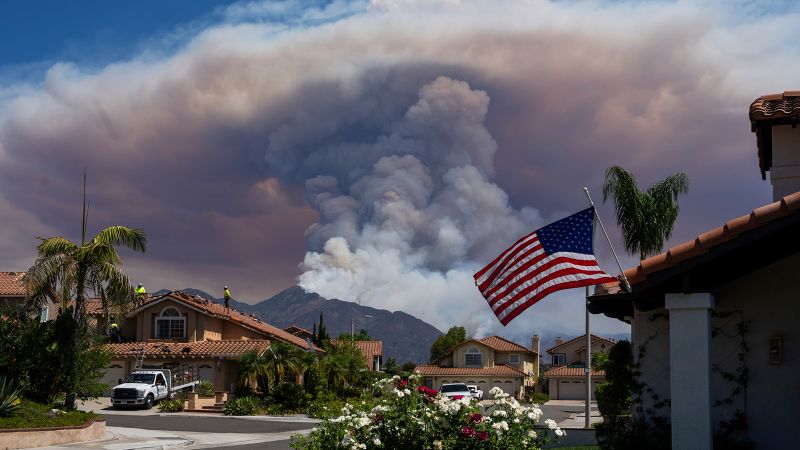 Man arrested for arson after Southern California wildfires rage out of control and more evacuations ordered