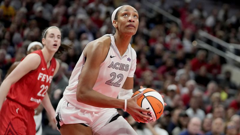 A’ja Wilson breaks WNBA season record for points in win over Las Vegas Aces