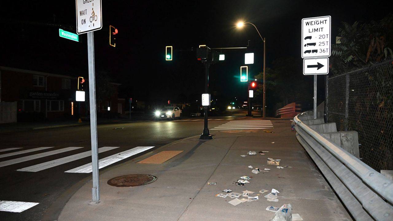  via AP)Blood, medical debris, and crime scene tape are at the scene of a shooting that results in a man sustaining life-threatening injuries at a pro-Israeli protest in Newton, Massachusetts, United States, on September 12, 2024. A Framingham man faces charges after he allegedly shoots another man who tackles him at a pro-Israel protest in Newton on Thursday, Middlesex District Attorney Marian Ryan announces. The shooting happens around 6:40 p.m. at the intersection of Washington Street and Harvard Street. Speaking several hours later at Newton Police Headquarters, Ryan says a group of pro-Israeli demonstrators gathers on one side of Washington Street. Shortly before the shooting, another person walks down the opposite side of the street. ''Words are exchanged back and forth across the street,'' Ryan says. Ultimately, the person from the other side of the street ''comes very rapidly across the street and tackles one of the demonstrators.'' Ryan identifies the man who is tackled as 47-year-old Scott Hayes. She says a scuffle ensues during which Hayes shoots the man who runs across the street. Ryan does not identify the man who is shot but says he suffers life-threatening injuries and is receiving care at a local hospital. Police arrest Hayes and charge him with assault and battery with a dangerous weapon and violation of a constitutional right causing injury, according to Ryan. Hayes is expected to be arraigned in Newton District Court. Ryan says Hayes legally owns the gun that he allegedly uses in this incident. While waiting for more information, friends of the pro-Israeli protesters say they rush to the scene. ''We don't know what the shooting is all about,'' one person says before the update from Ryan. ''It might be related to the demonstration or just a poor coincidence. We don't know right now.'' Speaking after Ryan, Newton Acting Police Chief George McMains says police will add extra patrols at local houses of worship in the coming days.