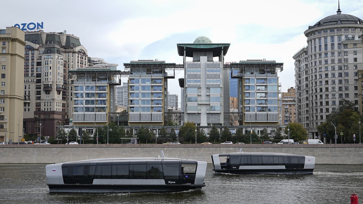 The British Embassy building in Moscow is seen on Friday, Sept. 13, 2024.