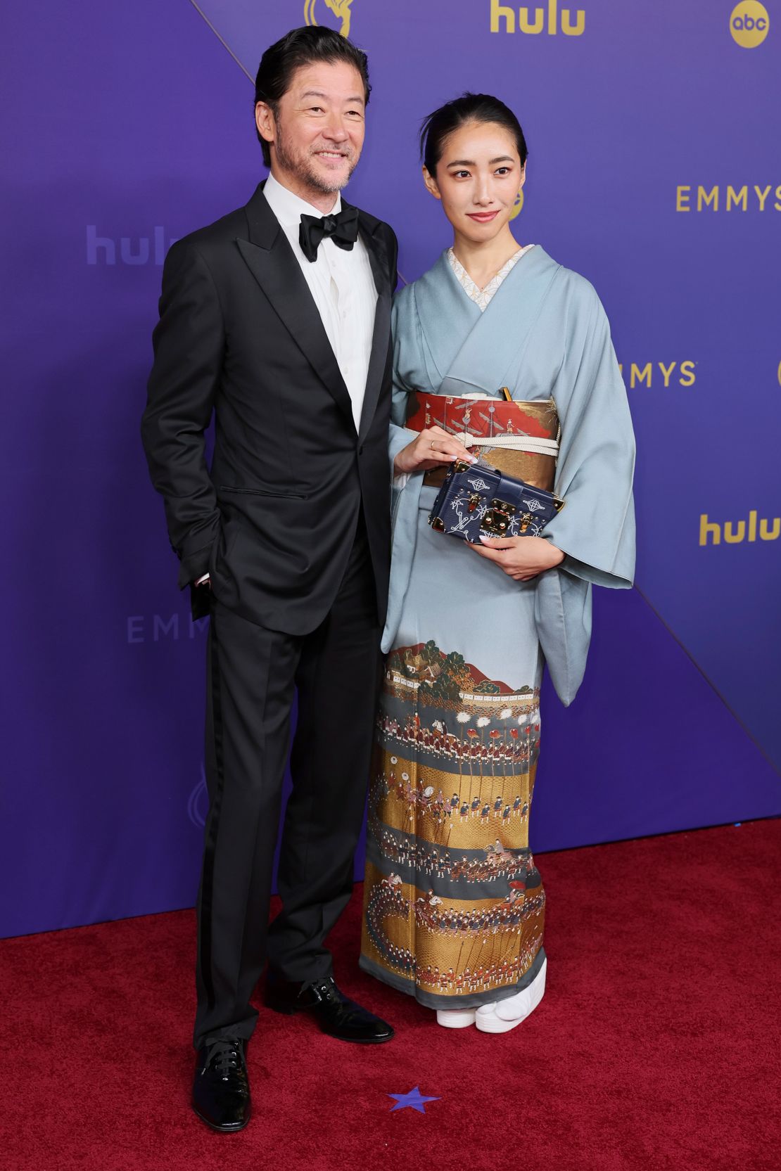 Tadanobu Asano and his wife Kurumi Nakata.