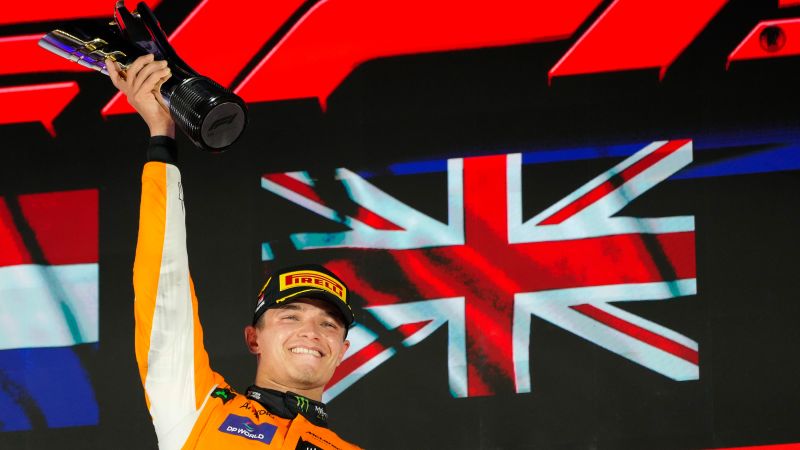 Lando Norris eases to Singapore Grand Prix victory to reduce Max Verstappen’s lead in drivers’ championship