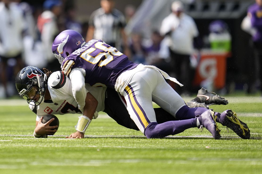 Stroud was sacked three times by Greenard in Sunday's Week 3 game.