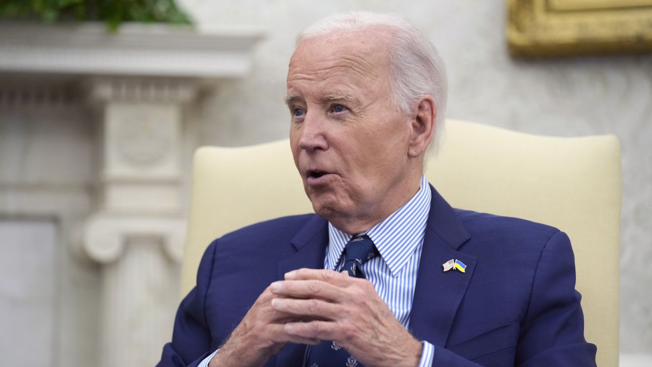 President Joe Biden meets with Ukraine's President Volodymyr Zelensky at the White House on Thursday.