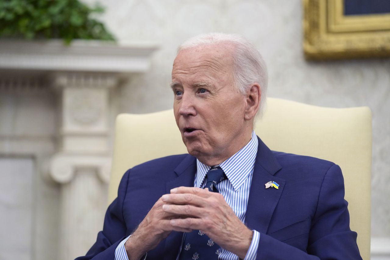 President Joe Biden meets with Ukraine's President Volodymyr Zelensky at the White House on Thursday.