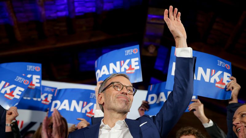 Austria’s Freedom Party secures first far-right national election win since World War II | CNN