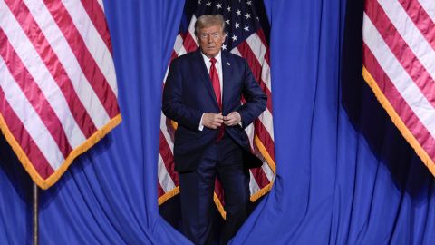 Republican presidential nominee former President Donald Trump arrives for a campaign event, Sunday, Sept. 29, 2024, in Erie, Pa.