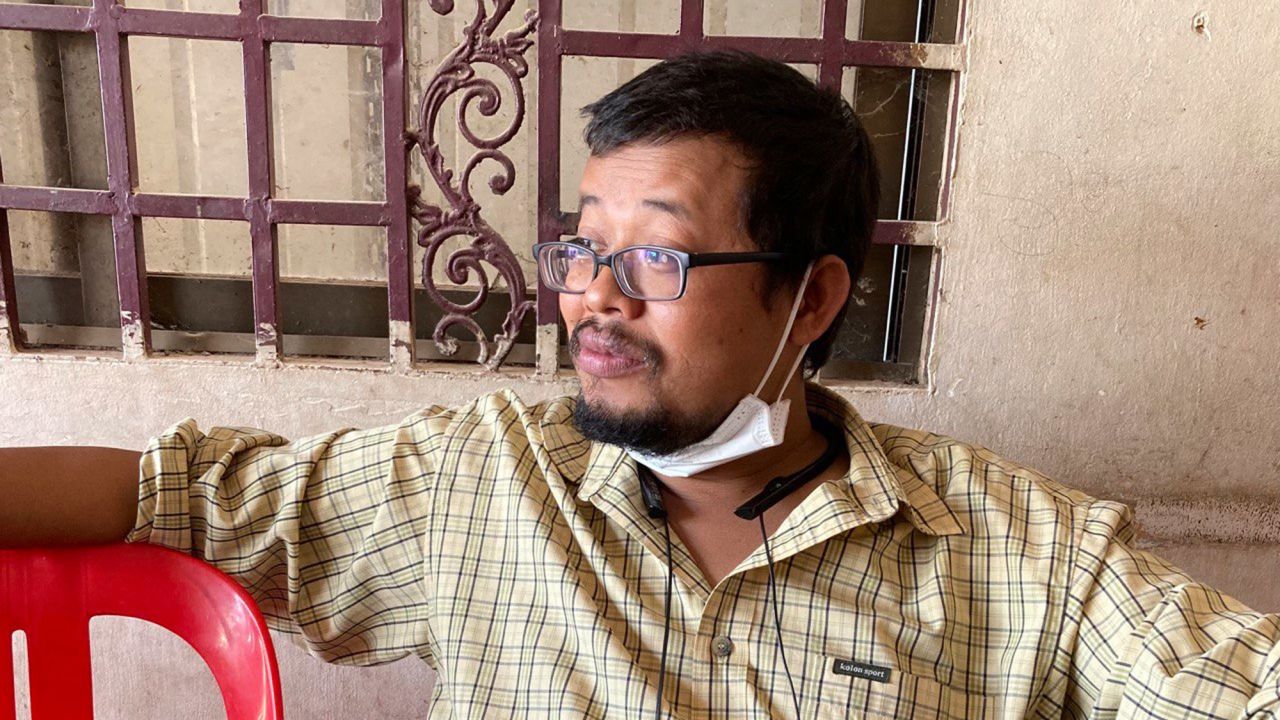 Cambodian freelance journalist Mech Dara in Siem Reap, Cambodia on February 21, 2021. Mech Dara was arrested on Monday, Sept. 30, 2024 while driving with his family to the Cambodian capital Phnom Penh.